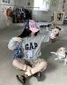 GAP男女裝2025春季新款貼布繡logo連帽衫衛衣經(jīng)典上衣美版868453 曬單實(shí)拍圖