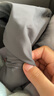 羅蒙（ROMON）輕薄涼感休閑褲男2025夏季新款中青年純色抽繩松緊褲 7K035603灰色 XL 曬單實拍圖