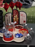 WCZ德國干果盤旋轉(zhuǎn)分格零食擺放盤堅(jiān)果糖果收納盒客廳茶幾家用水果盤 六格/旋轉(zhuǎn)干果盤收納盒（奶油紅 ） 曬單實(shí)拍圖
