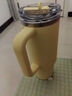 STANLEY巨無霸杯PRO吸管杯水杯保溫杯不銹鋼杯子大容量辦公887ML-柚黃 曬單實拍圖