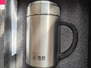 希諾（HEENOOR）316L不銹鋼保溫杯帶把手商務辦公杯子濾網(wǎng)家用泡茶水杯高檔禮品杯 1306S-珠光本色- 500ml 曬單實拍圖