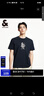 杰克·瓊斯（JACK&JONES） 潮高街時尚百搭簡約休閑膠印英文刺繡常規(guī)圓領短袖男裝225201054 曬單實拍圖