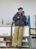 加拿大鵝（Canada Goose）【新品】Chilliwack男士黑標(biāo)抓絨飛行員夾克大鵝外套 7220MB 9211 采石場灰 M 曬單實(shí)拍圖