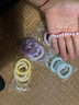 LEEJORY多彩電話(huà)線(xiàn)發(fā)圈夏季女生頭飾高彈力耐用發(fā)飾禮物皮筋 16件套【薄荷+草莓+芒果+葡萄】 曬單實(shí)拍圖