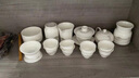 羊脂玉白瓷功夫茶具套裝家用輕奢高檔辦公室會客蓋碗禮盒裝送禮 15頭羊脂玉瓷水墨江山茶具禮盒 曬單實拍圖