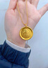 如潼（RUTONG）9999足金佛頭黃金項(xiàng)鏈吊墜如來金包銀掛墜佛像情侶款送老婆 佛頭吊墜/不含鏈子約15克 曬單實(shí)拍圖