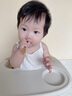 貝兒欣嬰兒牙刷嬰幼兒乳牙0-1歲半舌苔口腔清潔神器硅膠寶寶牙刷 乳牙刷+舌苔刷 【0-18個(gè)月】 曬單實(shí)拍圖