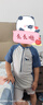 燎原火兒童泳衣男童夏季連體平角卡通可愛泳衣中小童寶寶速干溫泉套裝 XL【建議身高100-110M】+泳帽 曬單實(shí)拍圖