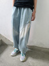 愛 西娜男孩長褲男童牛仔褲束腳褲2025夏季新款男大童字母貼標(biāo)褲子童裝潮 藍(lán)色 170 曬單實拍圖