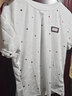 粉媚夢(mèng)白色短袖t恤女夏季衣服新款女裝2025潮流夏裝t恤衫女款大碼上衣 彩色小星星白t恤 L 【建議115-130斤】 曬單實(shí)拍圖