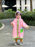 SEVEN ONLY OLINE小萌鯊雨鞋兒童雨衣套裝女童可愛(ài)防滑水鞋幼兒園學(xué)生上學(xué)寶寶雨靴 雨衣粉色【僅雨衣】 雨衣M碼【身高101-115穿】 曬單實(shí)拍圖