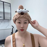 京悠雨干發(fā)帽女吸水速干大人雙層加厚可愛卡通包頭毛巾短發(fā)2025新款 咖色小鹿【加厚款強(qiáng)吸水/不勒頭 曬單實(shí)拍圖