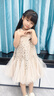 迪士尼公主裙女童生日禮服夏季新款兒童裙子女孩高級(jí)連衣裙童裝蓬蓬裙 杏色 120 曬單實(shí)拍圖