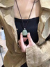 京鑒保真和田玉彌勒佛吊墜女玉佛頭玉墜項鏈小佛公玉石玉佩掛件玉墜 和田玉隔珠 咖繩款【精美包裝 配證書(shū)】 曬單實(shí)拍圖