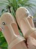 【crocs制造商】大牌同廠奢華女士珠光瑪麗珍涼拖鞋防滑洞洞鞋 流光金 40 曬單實(shí)拍圖