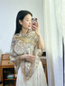 吳蠶里（WUCANLI）真絲羊毛圍巾女2025新款夏季薄款羊絨空調(diào)房大披肩外搭絲巾高級感 異域馬奶杏色 曬單實拍圖