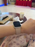 適用蘋(píng)果S11手表iwatchs10表帶applewatch9新款凱蒂貓女款SE KT貓粉+硅膠殼 適用iwatch S10/S11 42mm 曬單實(shí)拍圖