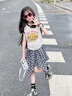 G.DUCKKIDS小黃鴨女童套裝夏裝中大童休閑裝兒童服裝女孩舞蹈街舞兩件套裙褲 套裝 160 cm 曬單實拍圖