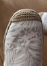 斯凱奇（Skechers）女鞋夏季氣質(zhì)蕾絲單鞋新中式一腳蹬漁夫鞋113025 自然色/NAT 39.5 曬單實(shí)拍圖