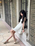 樂(lè )卡利氣質(zhì)尖頭單鞋女2025夏季新款法式細跟高跟鞋一字帶水鉆包頭涼鞋 米白色 7cm 37 曬單實(shí)拍圖