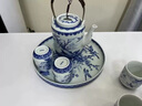 映棠高端青花瓷茶壺茶杯套裝家用陶瓷功夫茶具一壺六杯大容量冷涼水壺 喜上眉梢-提梁壺禮盒裝 曬單實(shí)拍圖