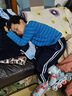小狀元輪滑鞋兒童溜冰鞋男女旱冰鞋合金支架全閃頭盔護(hù)具背包套裝藍(lán)橙M 曬單實(shí)拍圖