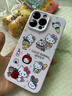 小莓介可愛凱蒂適用iPhone16promax手機殼蘋果15promax菲林硬殼14Pro少女心13卡通kitty貓12精孔全包11潮 精孔菲林硬殼【粉紅波點凱蒂】 iPhone 14 Pro Max 曬單實拍圖