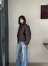 波司登（BOSIDENG）新款輕薄羽絨服女短款90絨巴恩風(fēng)休閑立領(lǐng)夾克保暖外套B250135336 可可棕|7C92 M 165/88A 體重約125-140斤 曬單實(shí)拍圖