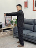 雅鹿男士睡衣男純棉睡衣春秋冬季長(cháng)袖褲可外穿開(kāi)衫男生休閑家居服套裝 【100%全棉  防寒保暖 】墨黑色 2XL 【建議體重155-175斤】 曬單實(shí)拍圖