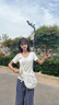 愛雅涵包包女包2025新款女包百搭帆布包通勤斜挎單肩包大容量新月包 米白色【+可愛云朵掛件】 曬單實拍圖