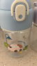 膳魔師（THERMOS）兒童水杯吸管杯帶杯套暢吸便攜學(xué)生水杯幼兒園水杯上學(xué)清透杯BBST 曬單實(shí)拍圖