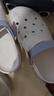 斯凱奇（Skechers）夏季女鞋洞洞鞋涼鞋增高厚底耐磨沙灘拖鞋小怪獸包頭洞洞鞋111581 白色/多彩色/WMLT 37 曬單實拍圖