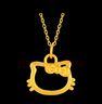 周金生黃金鏤空貓咪吊墜鎖骨項(xiàng)鏈蝴蝶結(jié)掛墜足金999首飾生日禮物送女友 鏤空貓咪吊墜【贈(zèng)925銀鏈+禮盒】 0.3g 曬單實(shí)拍圖