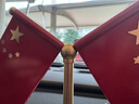 黃銅國旗桌面臺旗中國車用小紅旗汽車中控?cái)[件車內(nèi)裝飾品高檔 兩面紅旗黃銅擺件+防滑墊 曬單實(shí)拍圖