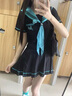 帶寶樂初音未來cos服全套jk兩件套裝cosplay卡通動漫周邊二次元服裝可愛 上衣+百褶裙【領(lǐng)巾環(huán)扣】 M 曬單實拍圖