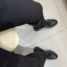 京東京造桑蠶絲休閑褲男夏季薄款冰爽西褲男直筒寬松商務(wù)黑31 曬單實(shí)拍圖