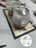 益茶福全自動上水電熱水壺底部上水嵌入式茶臺功夫茶燒水壺飲水燒水一體機抽水玻璃煮茶壺保溫泡茶壺 SQ-008金色玻璃套裝 1L 曬單實拍圖
