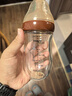 世喜新生兒防脹氣奶瓶2-3個(gè)月玻璃嬰兒仿母乳奶嘴240ml 曬單實(shí)拍圖