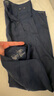 無印良品（MUJI）男式 麻 立領(lǐng)長(zhǎng)袖襯衫 男士襯衣 漢麻 男裝 上衣  AC9AAA4S 藏青色 S (165/84A) 曬單實(shí)拍圖