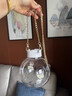 星美妙倉鼠外帶籠子蜜袋鼬花枝鼠金絲熊窩亞克力便攜外出透明鼠籠外帶包 水晶球外帶籠【金屬鏈手提款】 曬單實(shí)拍圖
