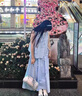 沐霓 套裝裙 女兩件套2025年新款藍色法式半身裙無袖上衣蝴蝶結(jié) 蝴蝶結(jié)兩件套裝裙【藍色】 L 曬單實拍圖