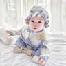 DOMIAMIAKIDS新生兒禮盒夏嬰兒衣服初生純棉套裝寶寶滿月出生用品見面禮 藍(lán)色大象四季款22件套 均碼 （0-3個(gè)月寶寶） 曬單實(shí)拍圖