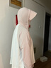 Simboo2025新款夏季upf50+防曬衣女披肩薄款防紫外線防曬服運動外套上衣 KY1777S霜云白/藕粉-女 XL 曬單實拍圖