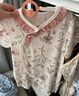 巴厘小豬嬰兒衣服夏季薄款女寶公主哈衣莫代爾短袖新生兒ins風(fēng)寶寶連體衣 淺風(fēng)棲林 80cm 曬單實拍圖