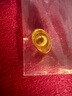 周大生黃金投資金豆足金吉祥小福豆送女友520禮物 金元寶1g 曬單實(shí)拍圖
