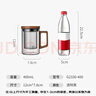 富光泡茶杯茶水分離高硼硅玻璃杯喝茶水杯子花茶杯男公道杯禮物400ML 曬單實拍圖