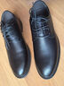 木林森（MULINSEN）品牌男鞋2026春夏新款真皮商務(wù)正裝皮鞋男士軟底防滑休閑皮鞋 黑色 39 曬單實(shí)拍圖