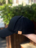 查爾斯桃心棒球帽男簡約基礎(chǔ)百搭時尚潮流品牌皮標(biāo)遮陽情侶鴨舌帽子 黑色 曬單實拍圖