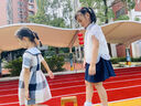 笛莎童裝女童套裝2025夏季中大童新中式襯衫網(wǎng)紗半裙套裝 夢幻紫 140 曬單實拍圖