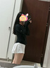 冰絲運動短裙女2025夏季新款網(wǎng)球A字裙防走光瑜伽速干高腰防曬裙 黑色 UPF100+ M 【推薦100-110斤】 曬單實拍圖